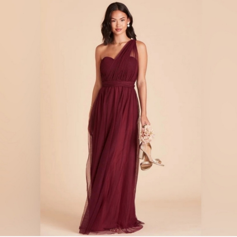 Birdy Grey Christina Convertible Dress Cabernet Women's Medium Bridesmaid